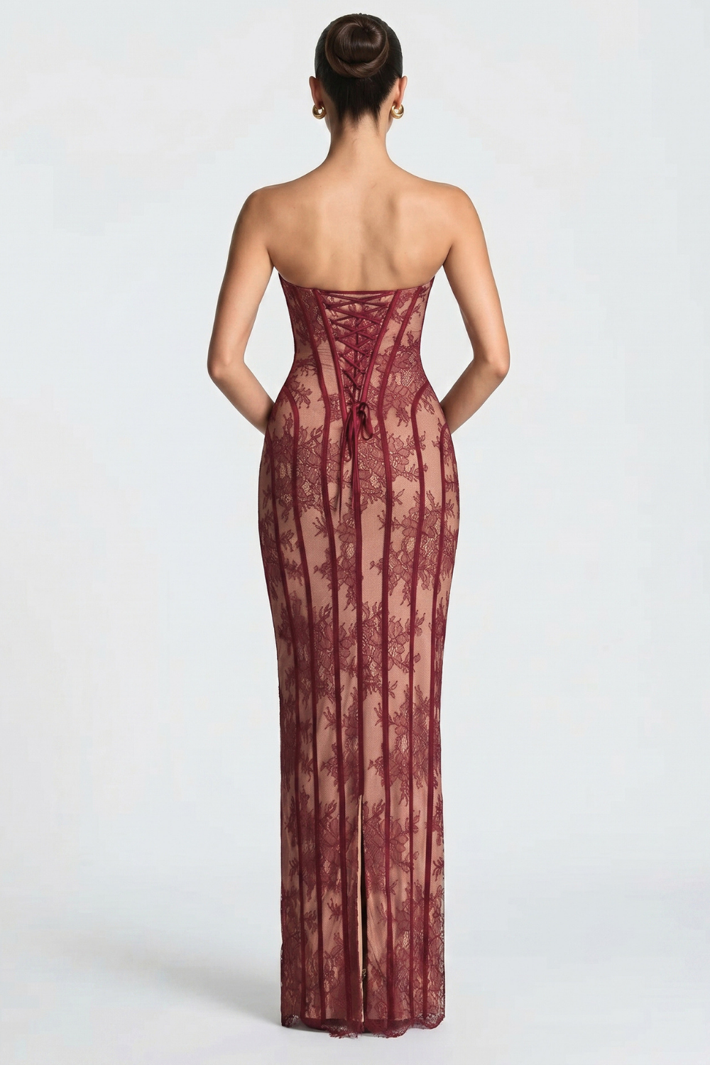 Charlotte Lace Bustier Maxi Dress
