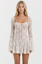 Madalena Long-Sleeve Mini Dress