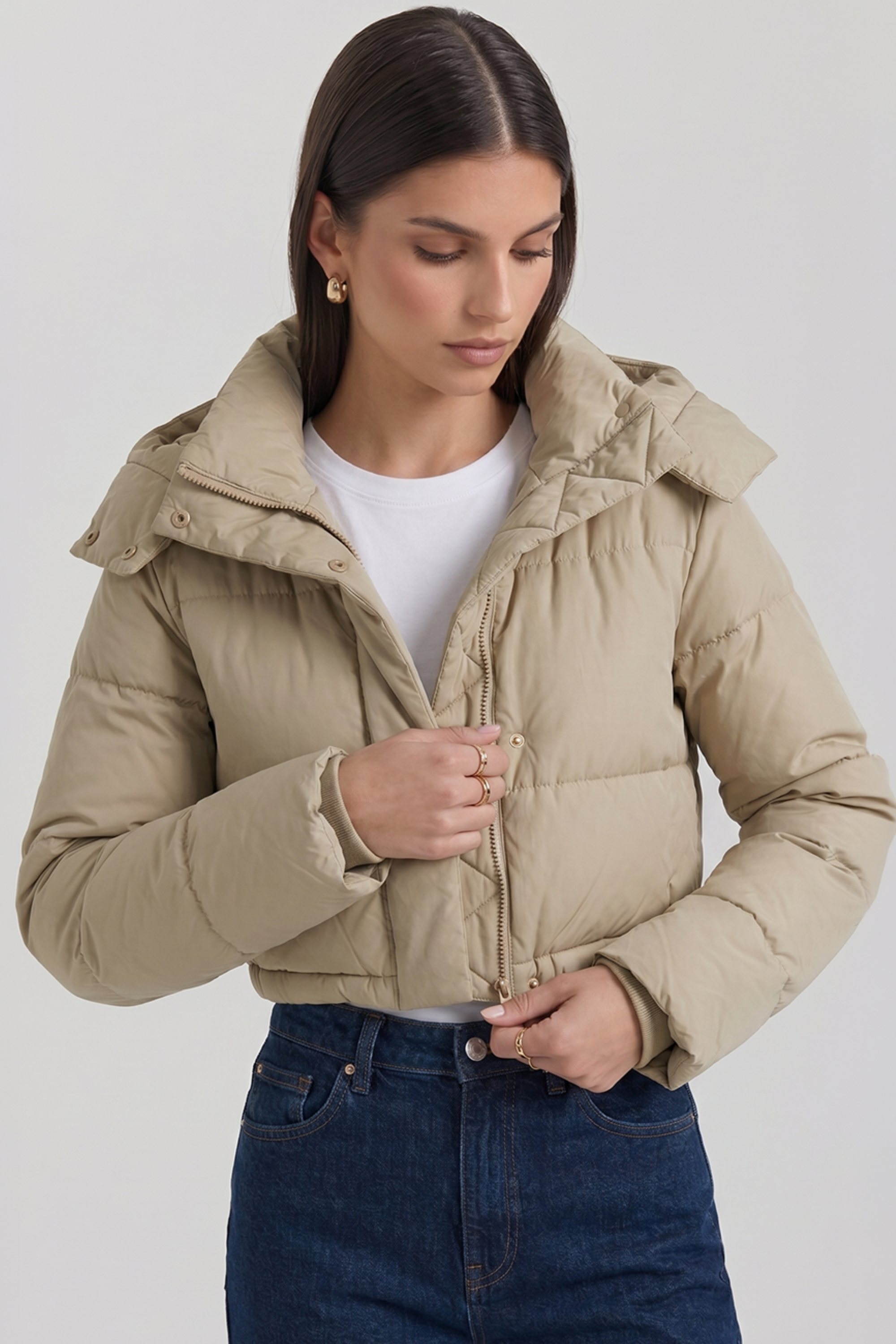 Cropped Puffer Jacket