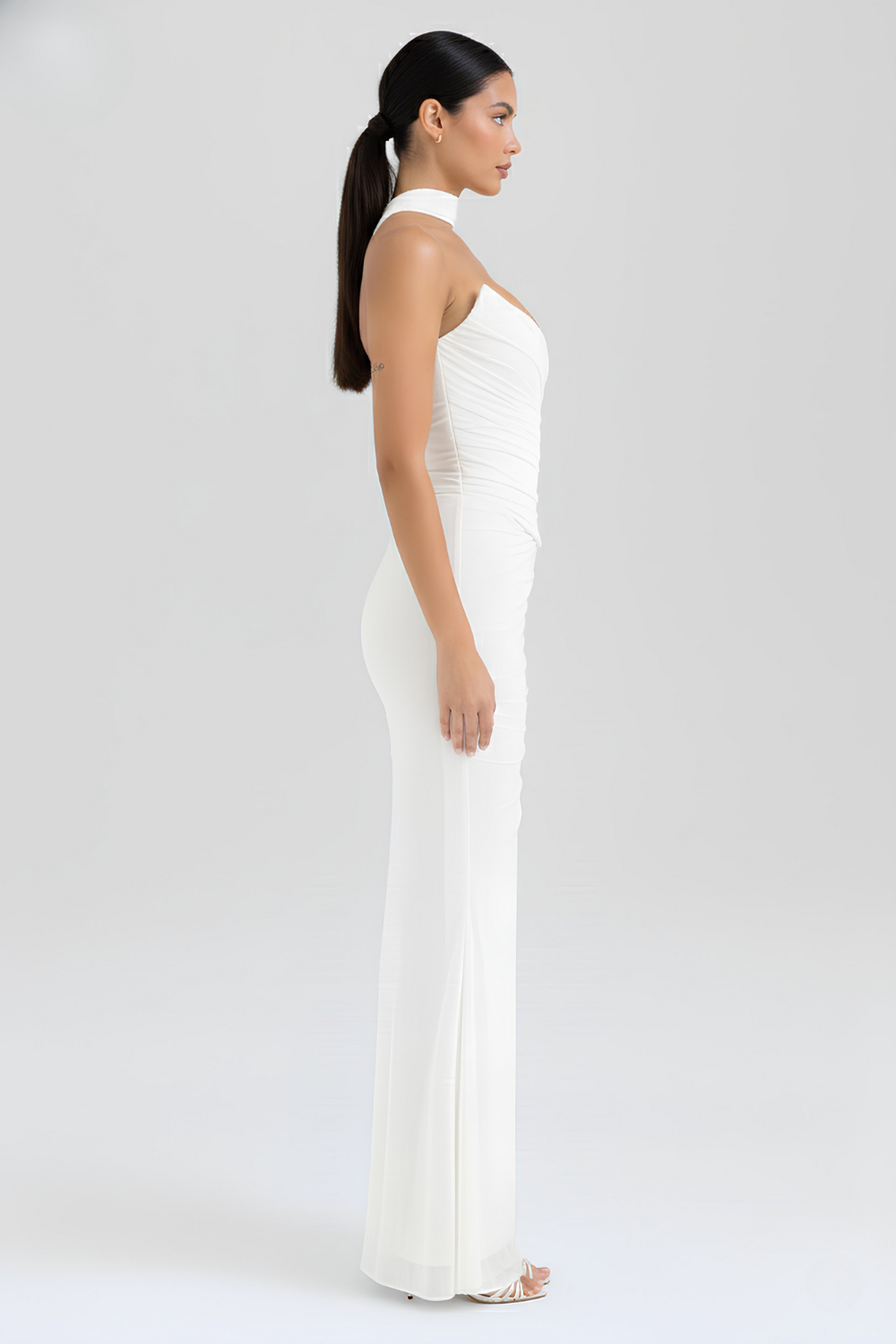 Flora Bustier Set with Scarf