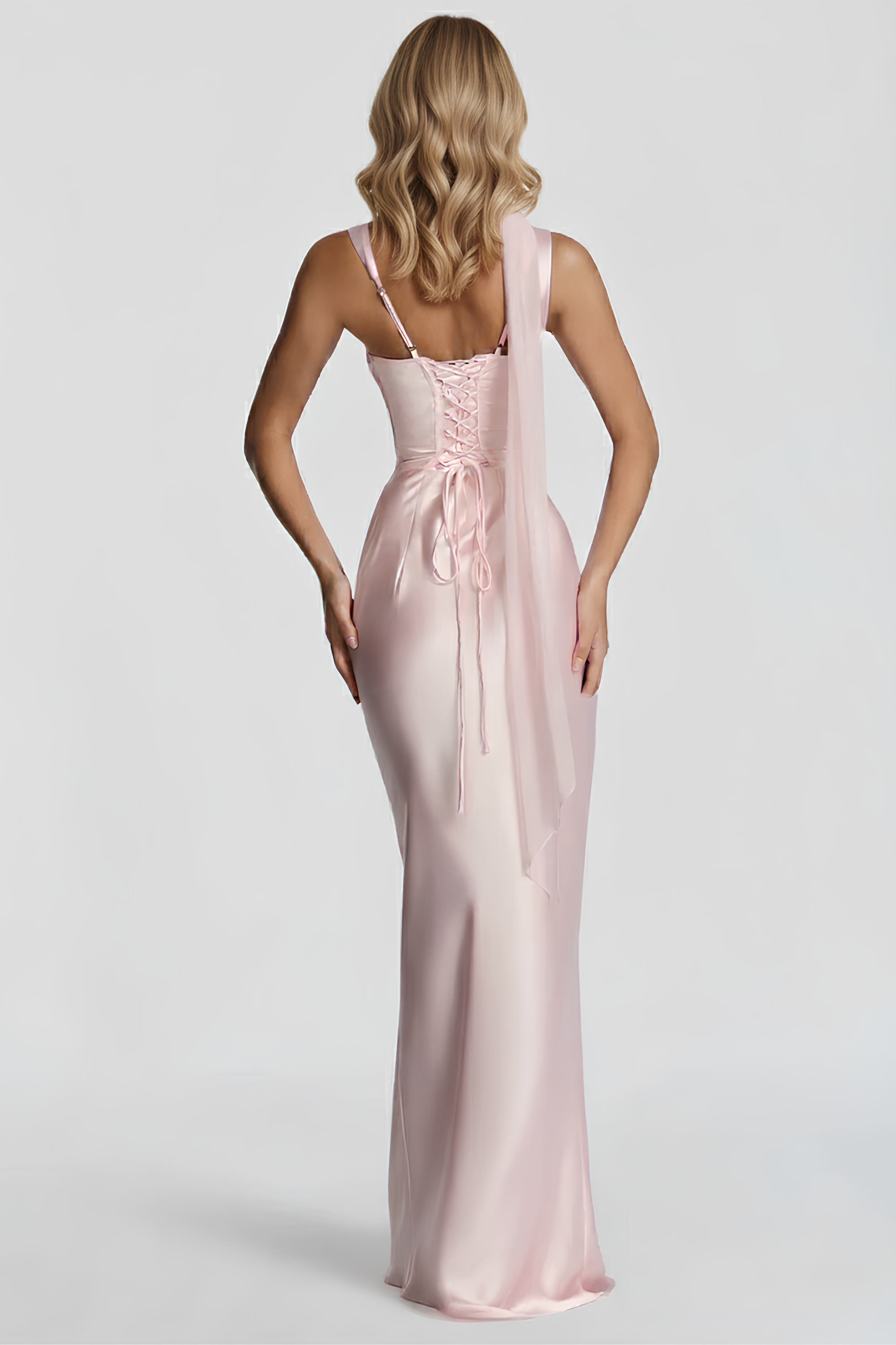 Analice Bustier Dress with Scarf