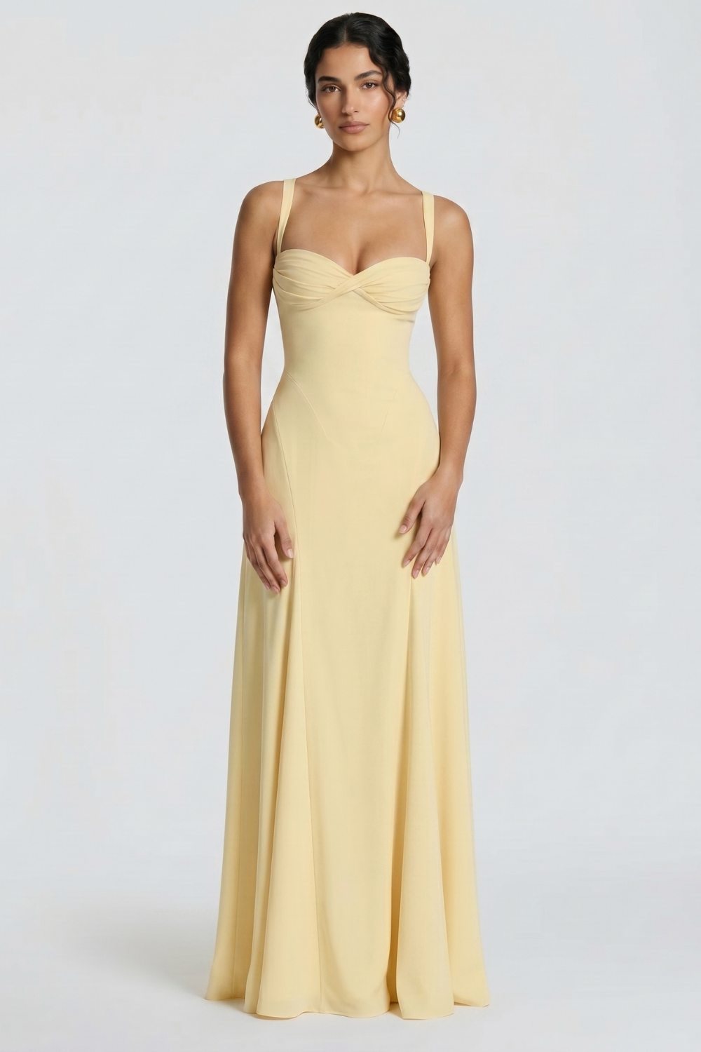Lorena Bustier Maxi Dress