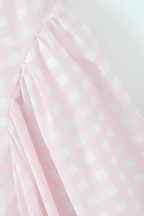 Checked Bustier Dress