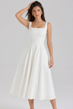 Magnólia Bustier Midi Dress