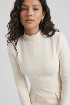 Kayla Long-Sleeve Mini Dress