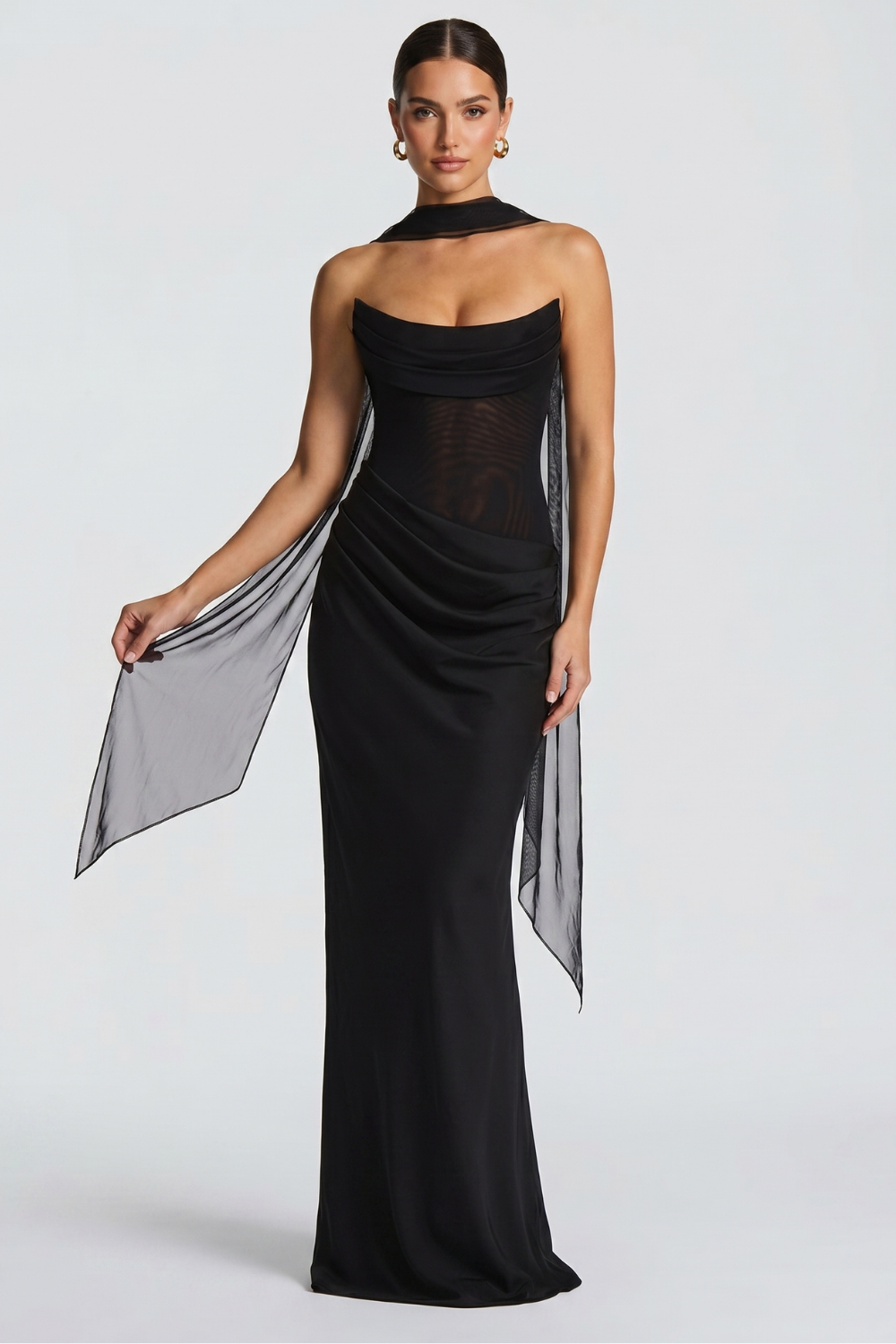 Alessia Bustier Maxi Dress