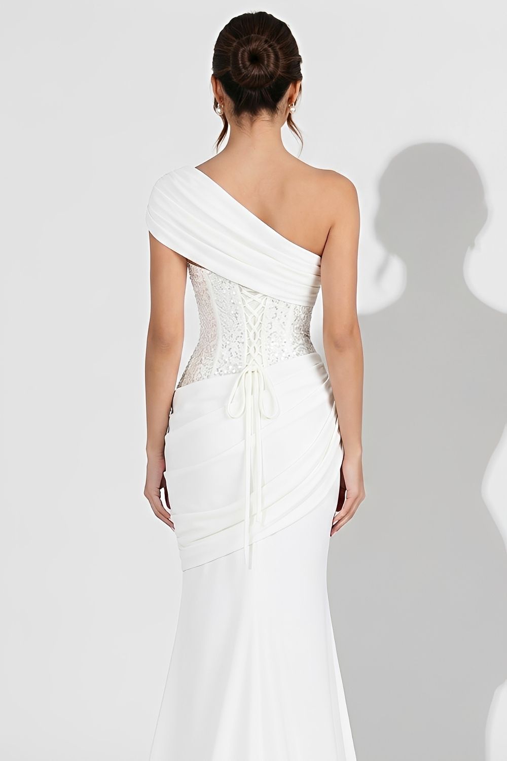 Adele One-Shoulder Bustier Maxi Dress