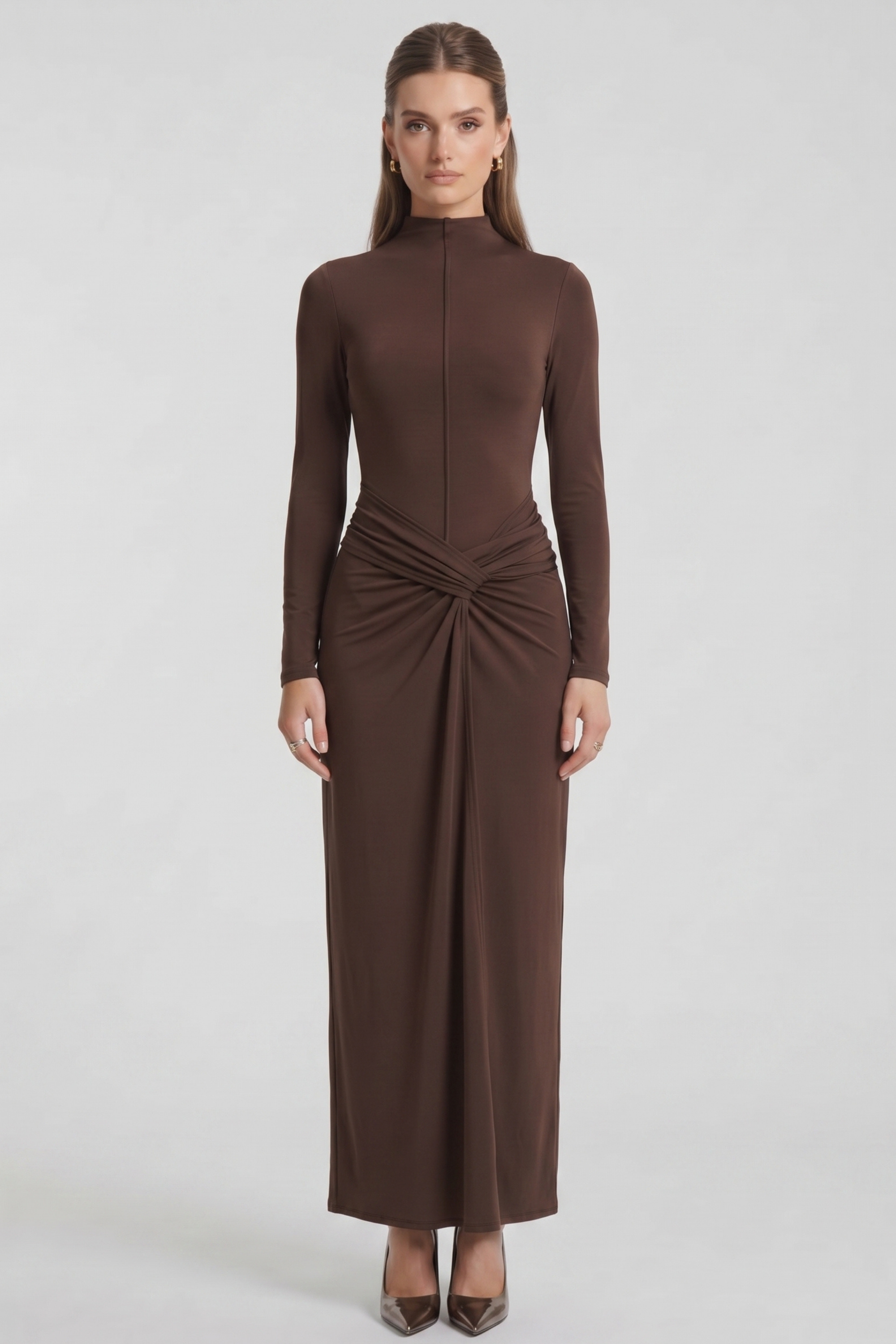 Ingrid Long-Sleeve Maxi Dress