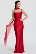 Analice Bustier Dress with Scarf