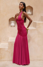 Cova Maxi Dress - Raspberry