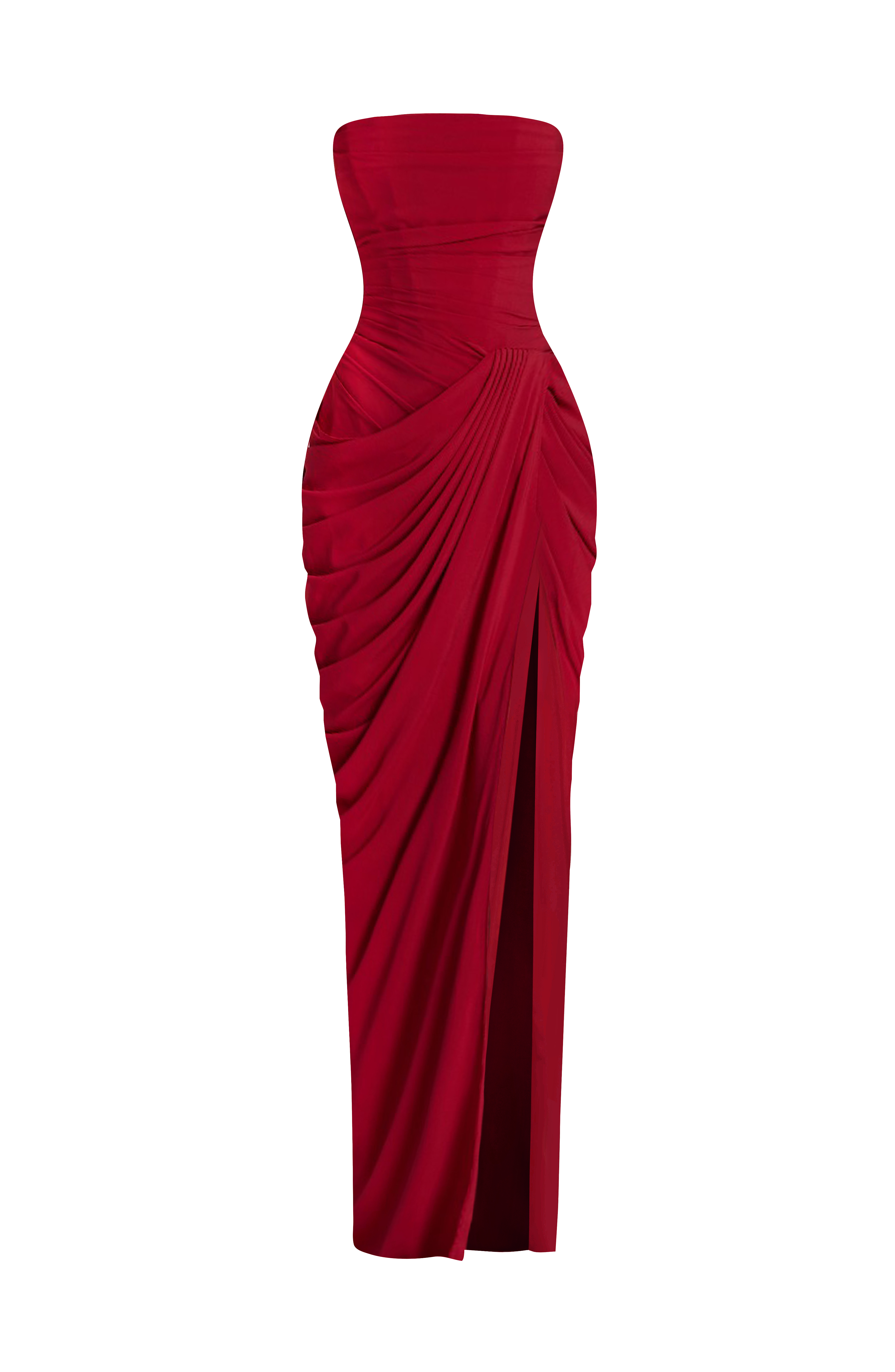 Cyra Maxi Dress - Deep Red