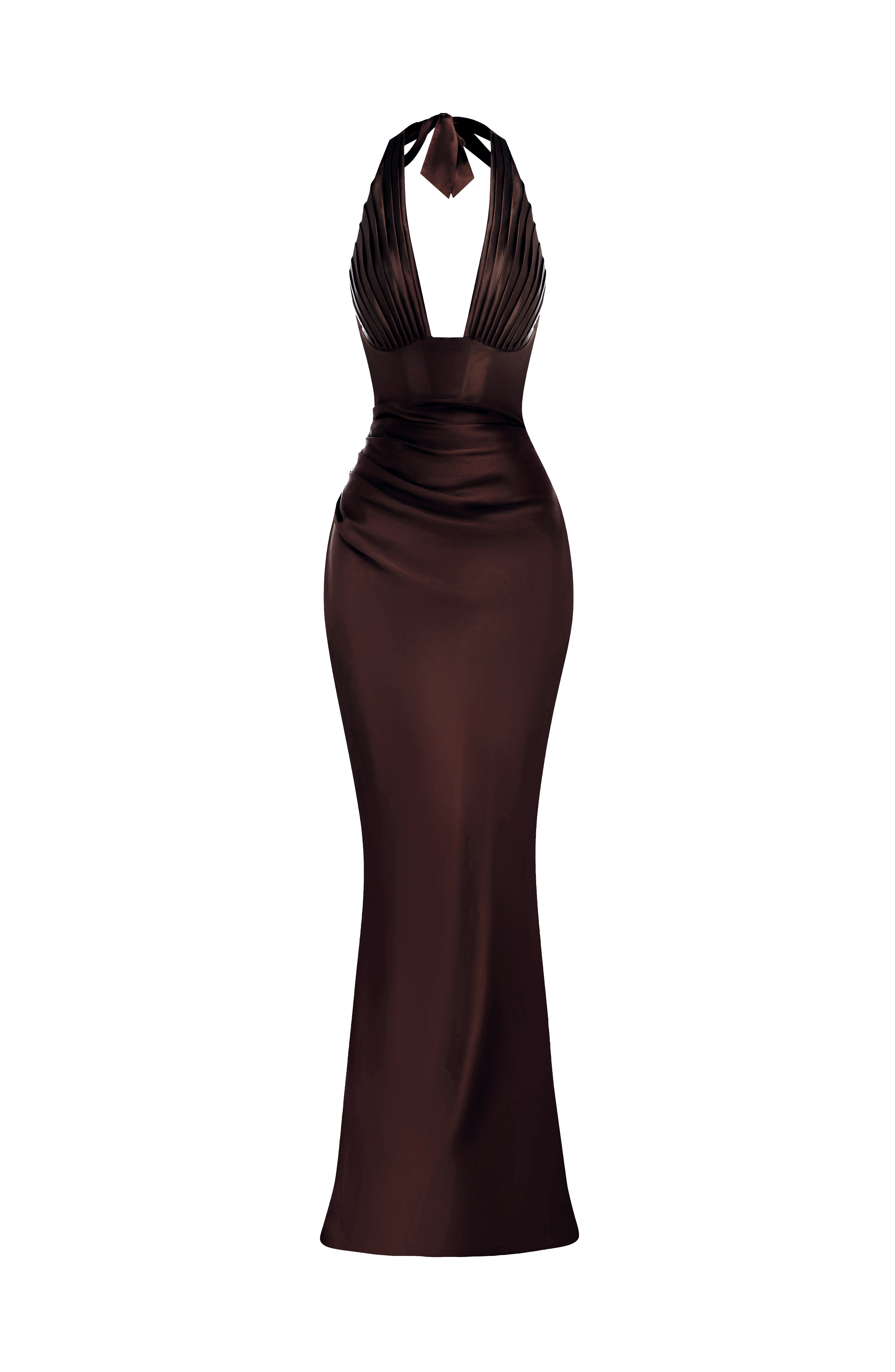 Elowen Maxi Dress - Plum Brown