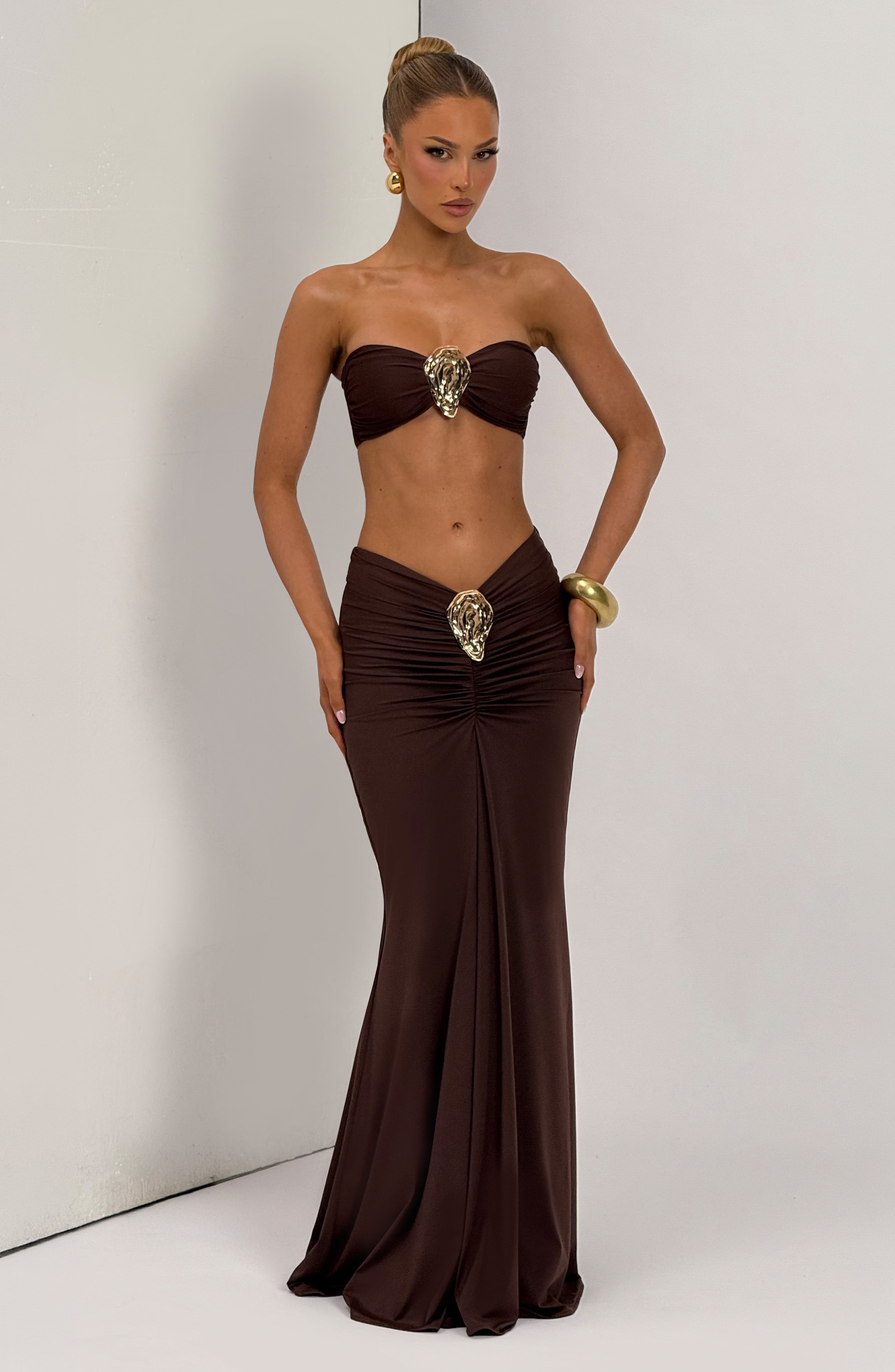Nuala Bandeau - Plum Brown