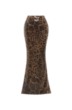 Leola Maxi Skirt - Sequin Leopard Print