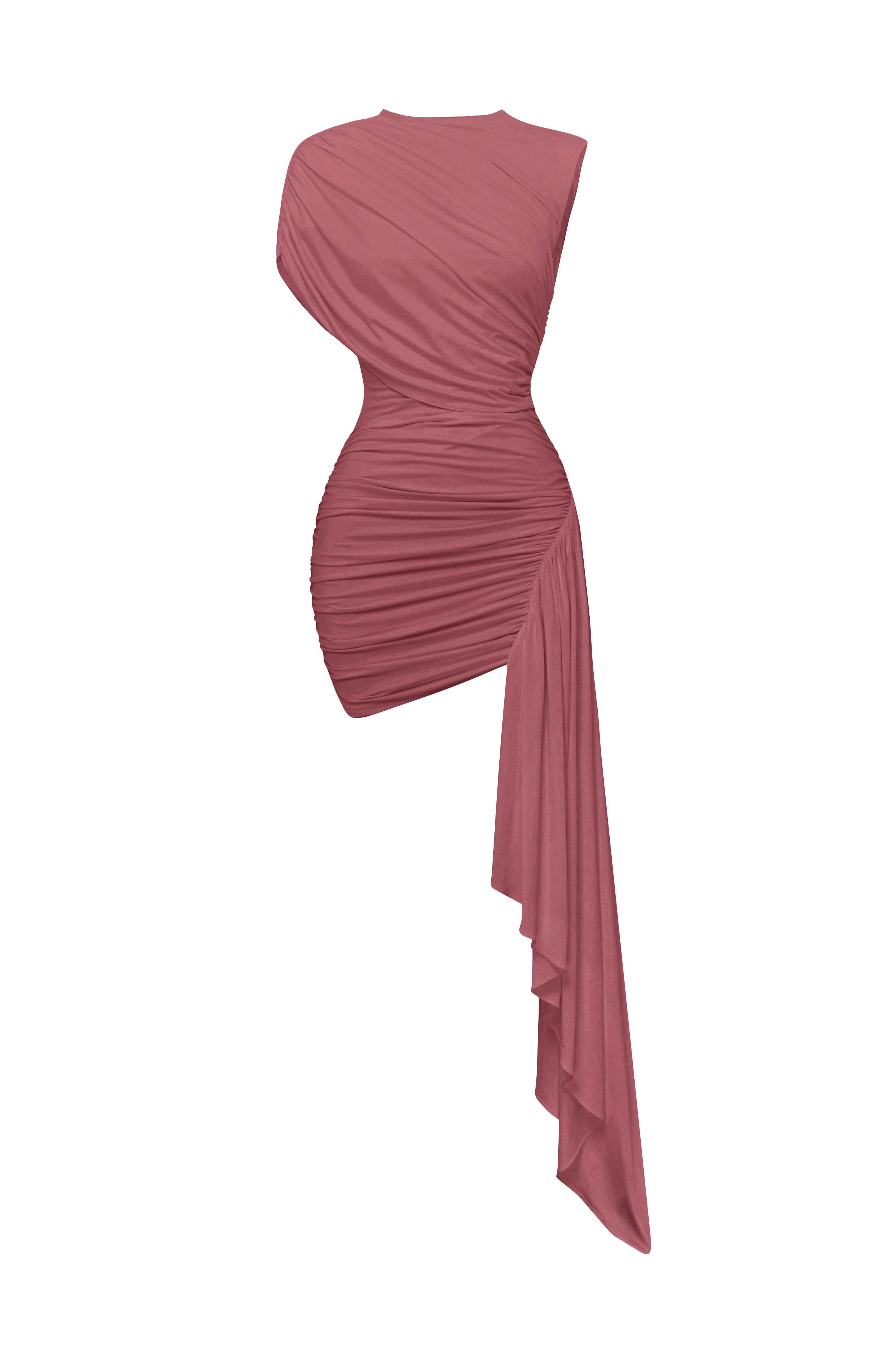 Marnie Mini Dress - Rose Brown