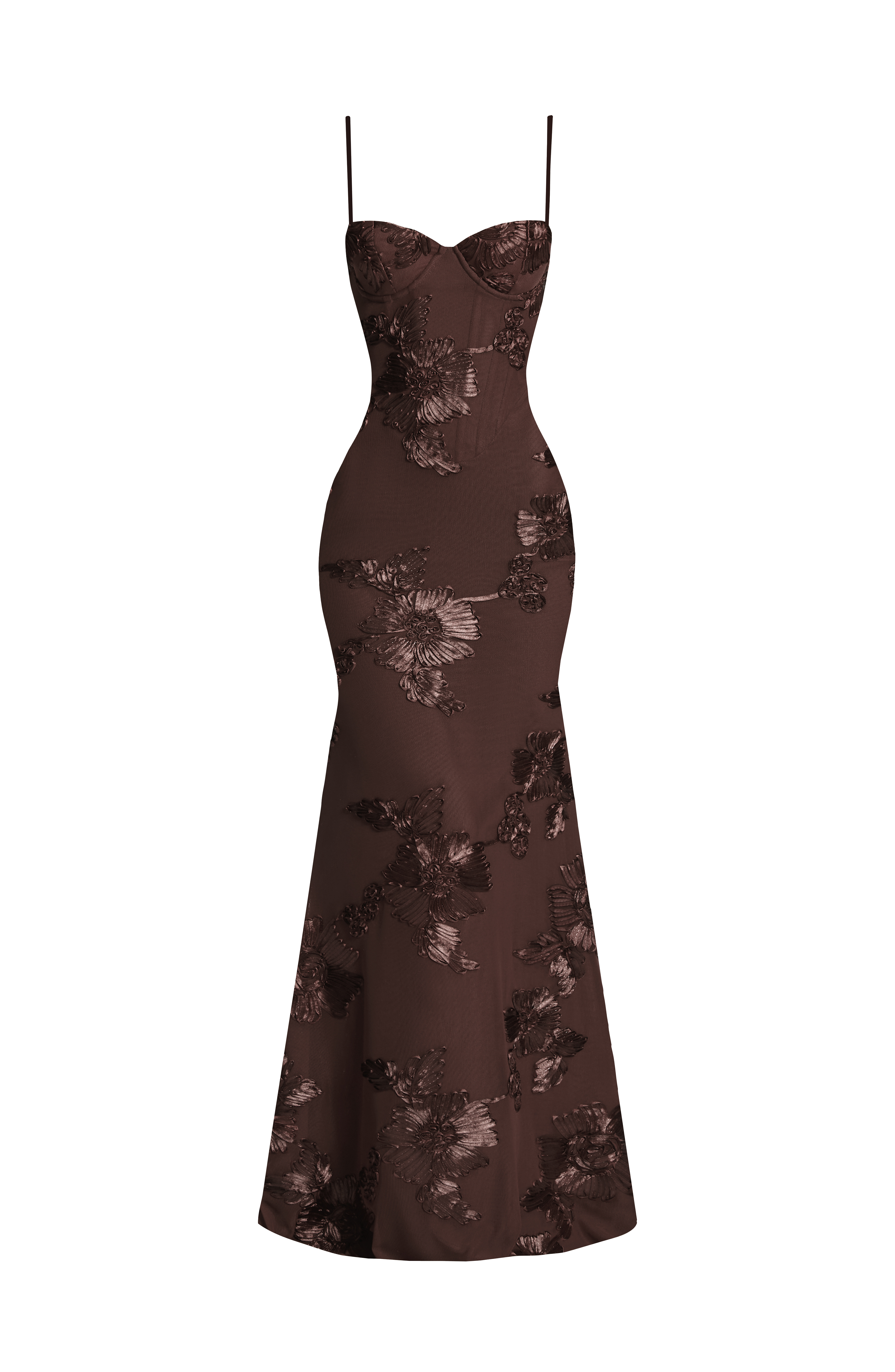 Nefertiti Maxi Dress - Plum Brown