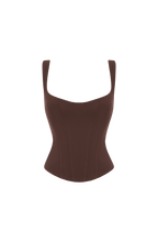 Nixie Corset - Plum Brown