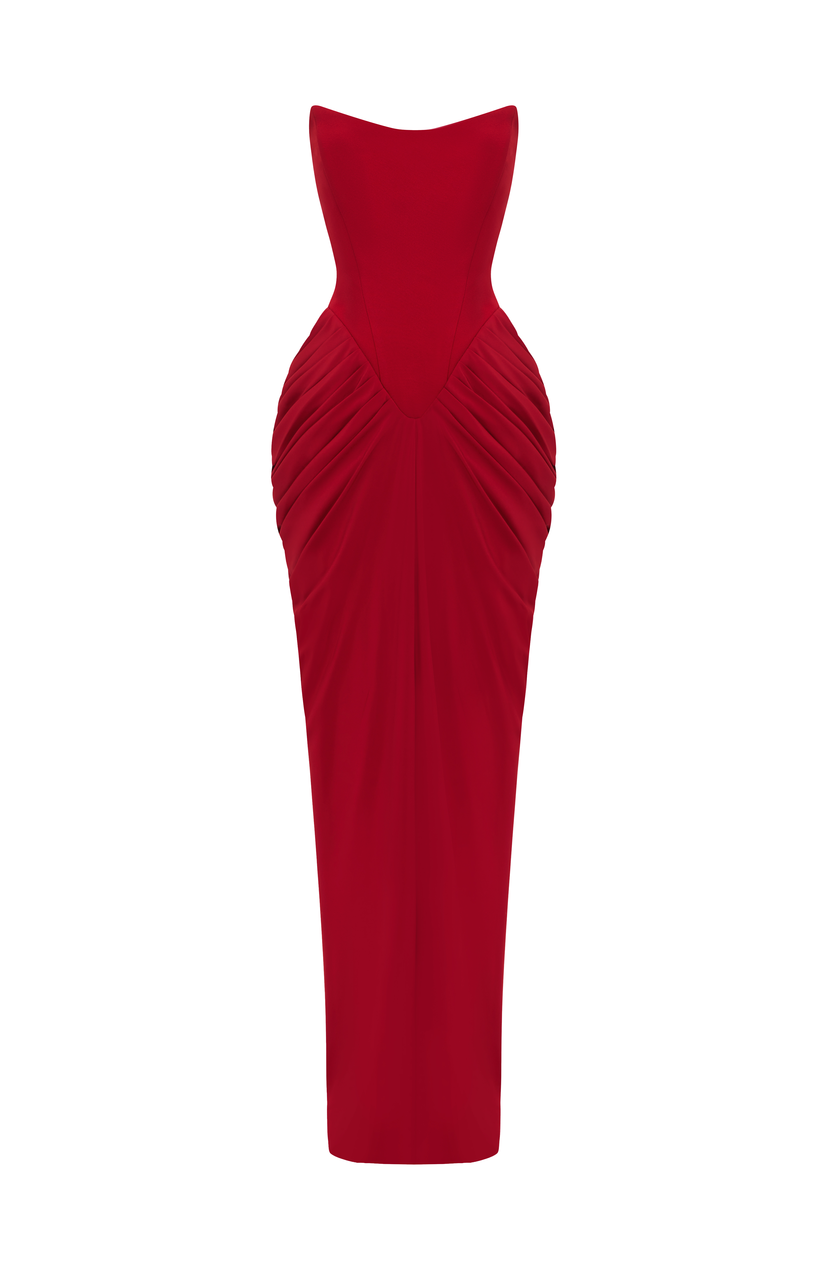 Noura Maxi Dress - Deep Red
