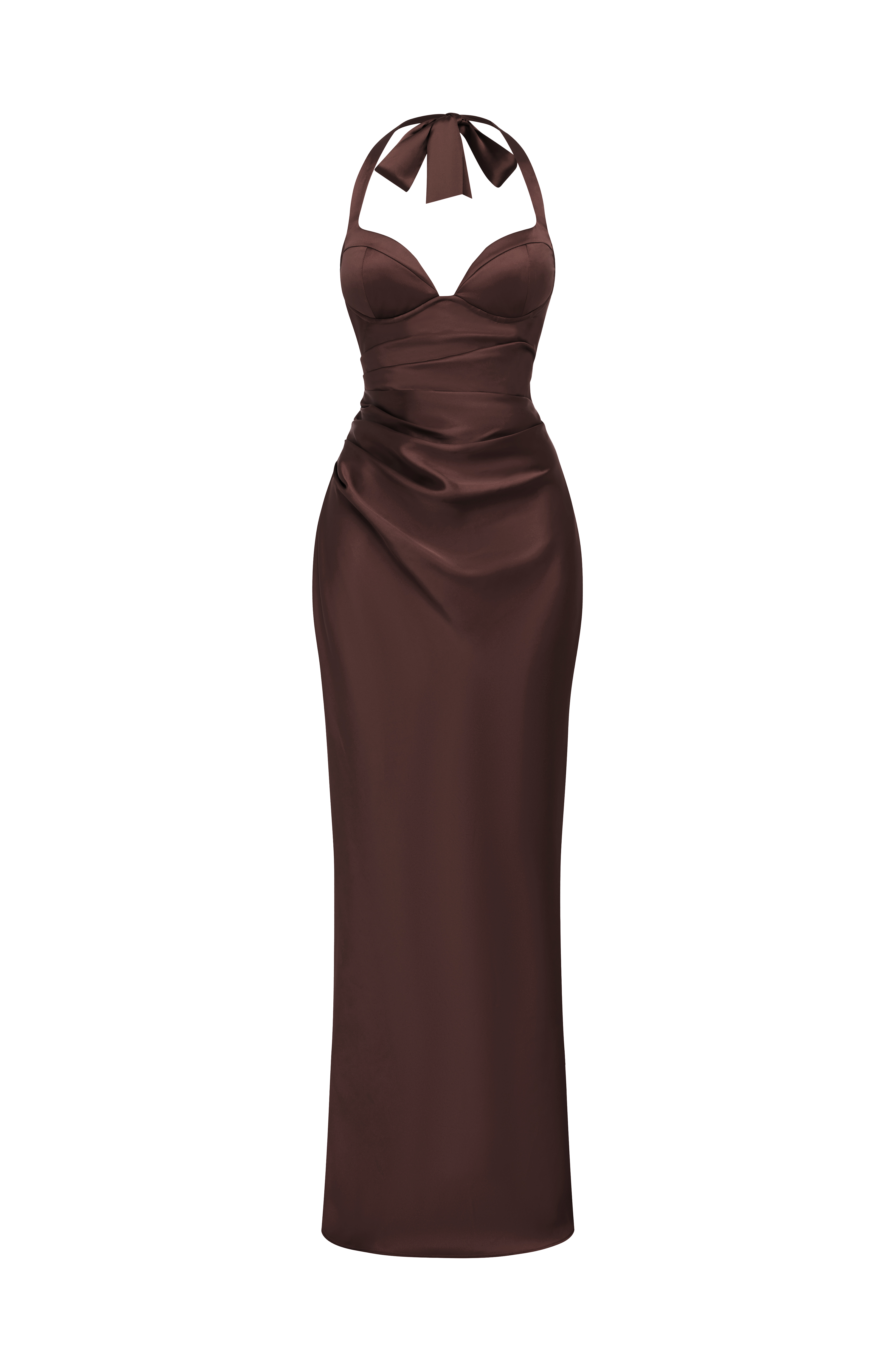 Ophelia Maxi Dress - Plum Brown