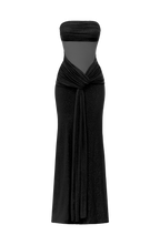 Paula Maxi Dress - Black Sparkle