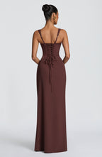 Laleh Maxi Dress - Plum Brown