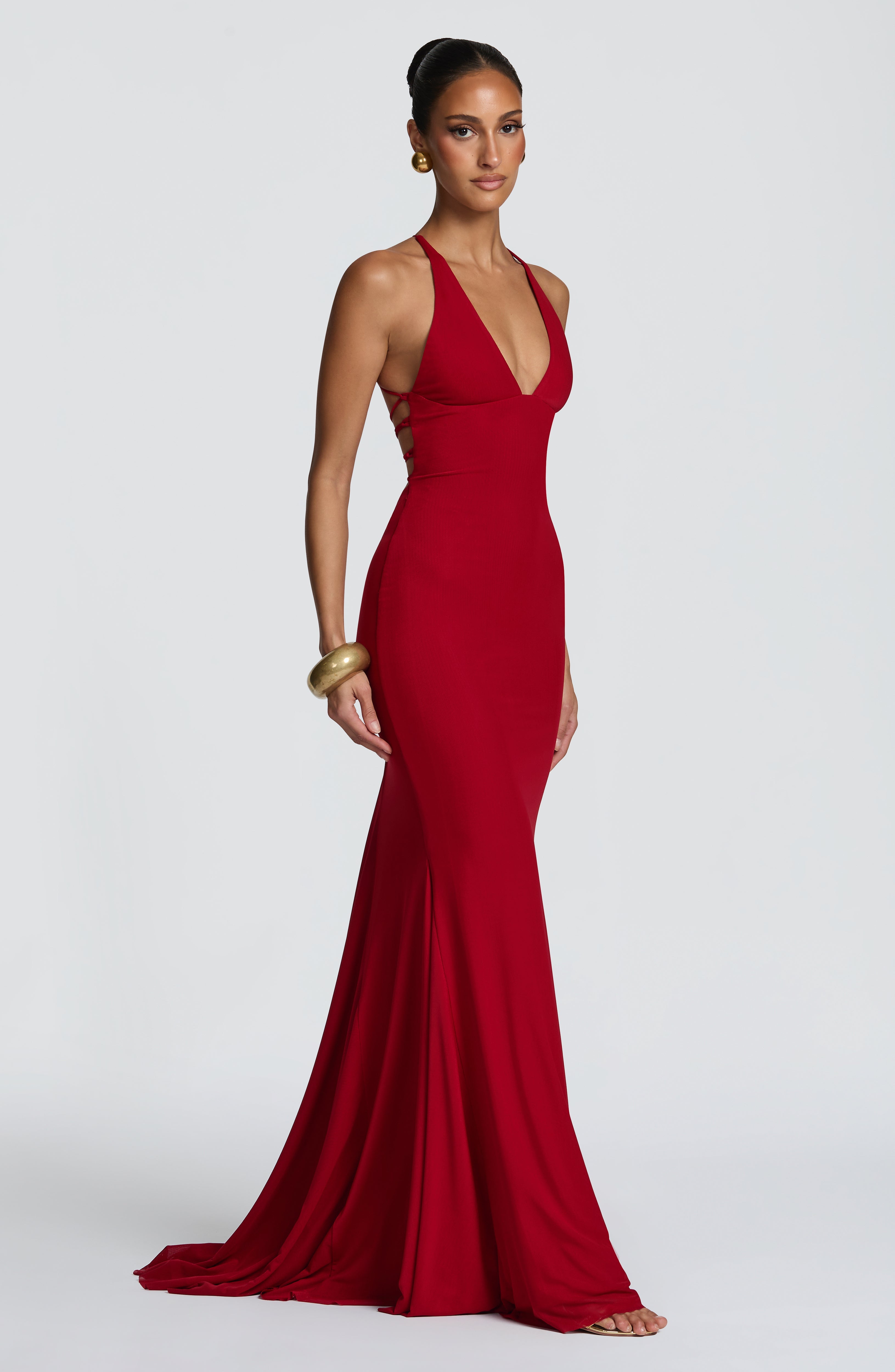 Olenia Gown - Deep Red