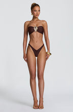 Brianna Bikini Bottom - Plum Brown