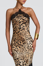 Agnetha Maxi Dress - Leopard Print