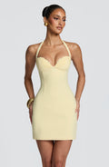 Cassia Mini Dress - Lemon