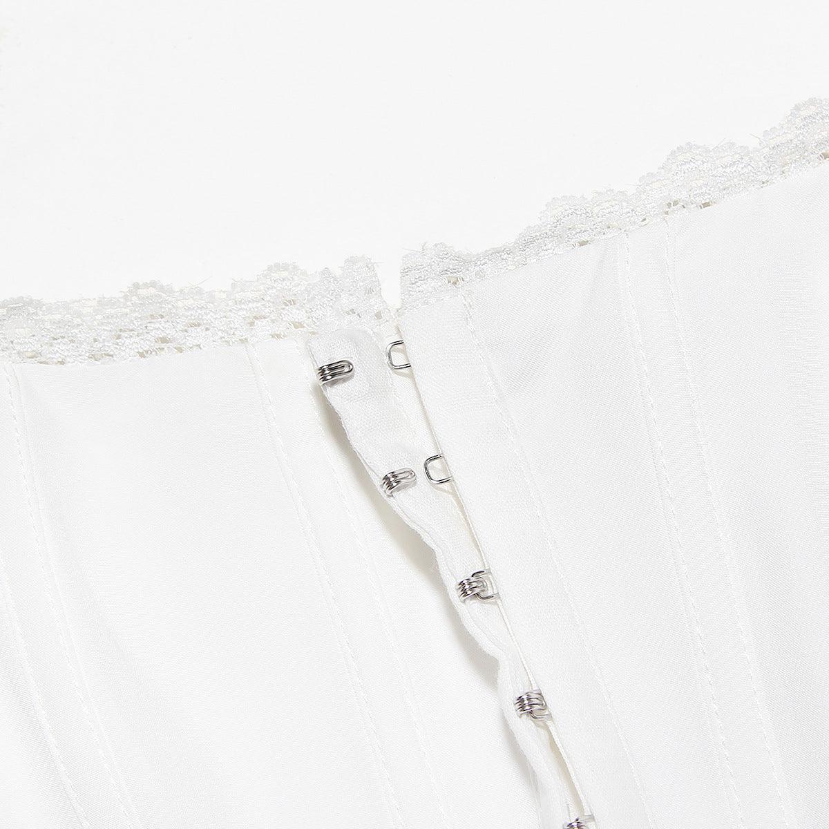 Callie Bustier Dress with Puff Sleeves