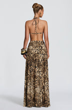 Madara Maxi Skirt - Leopard Print