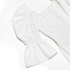 Callie Bustier Dress with Puff Sleeves