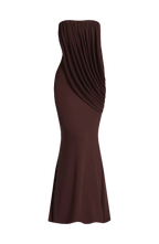 Vienna Maxi Dress - Plum Brown