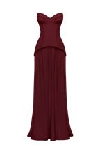 Vietta Maxi Dress - Cherry Lacquer