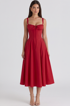 Mavie Bustier Midi Dress