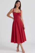 Mavie Bustier Midi Dress