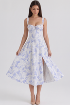Mavie Bustier Midi Dress