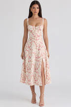 Mavie Bustier Midi Dress