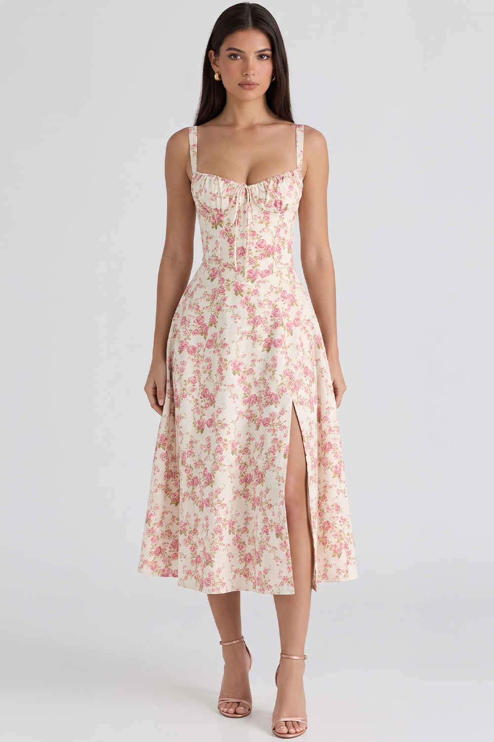 Mavie Bustier Midi Dress