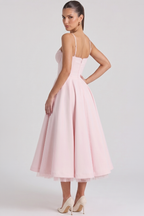 Cloe Midi Dress – Double-Layer Design