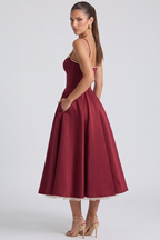 Cloe Midi Dress – Double-Layer Design