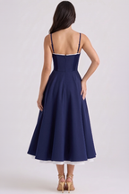 Cloe Midi Dress – Double-Layer Design