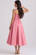 Cloe Midi Dress – Double-Layer Design