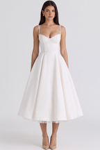 Cloe Midi Dress – Double-Layer Design