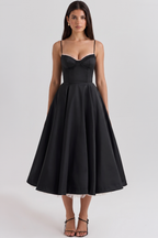 Cloe Midi Dress – Double-Layer Design