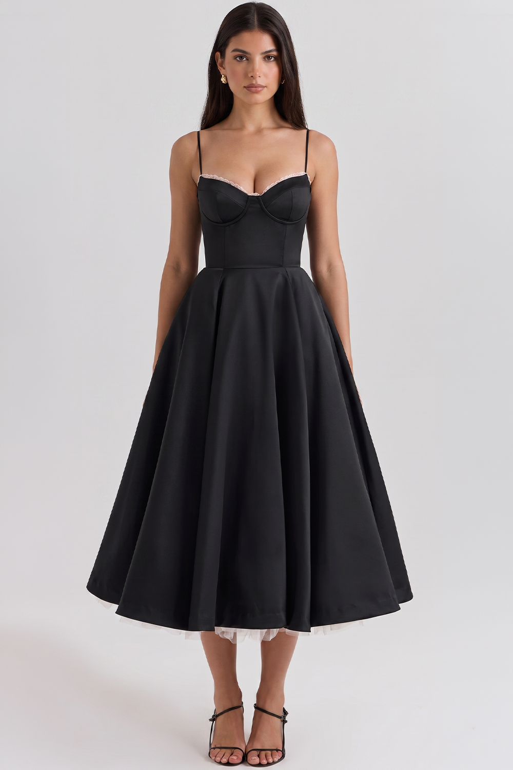 Cloe Midi Dress – Double-Layer Design