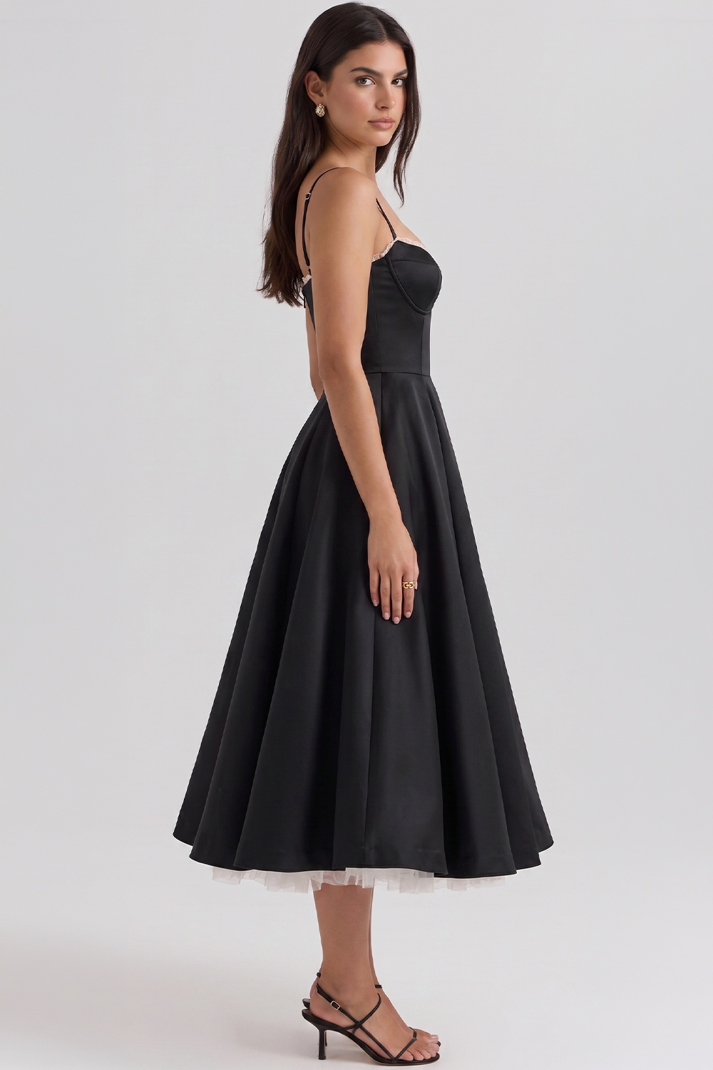 Cloe Midi Dress – Double-Layer Design