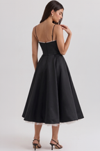 Cloe Midi Dress – Double-Layer Design