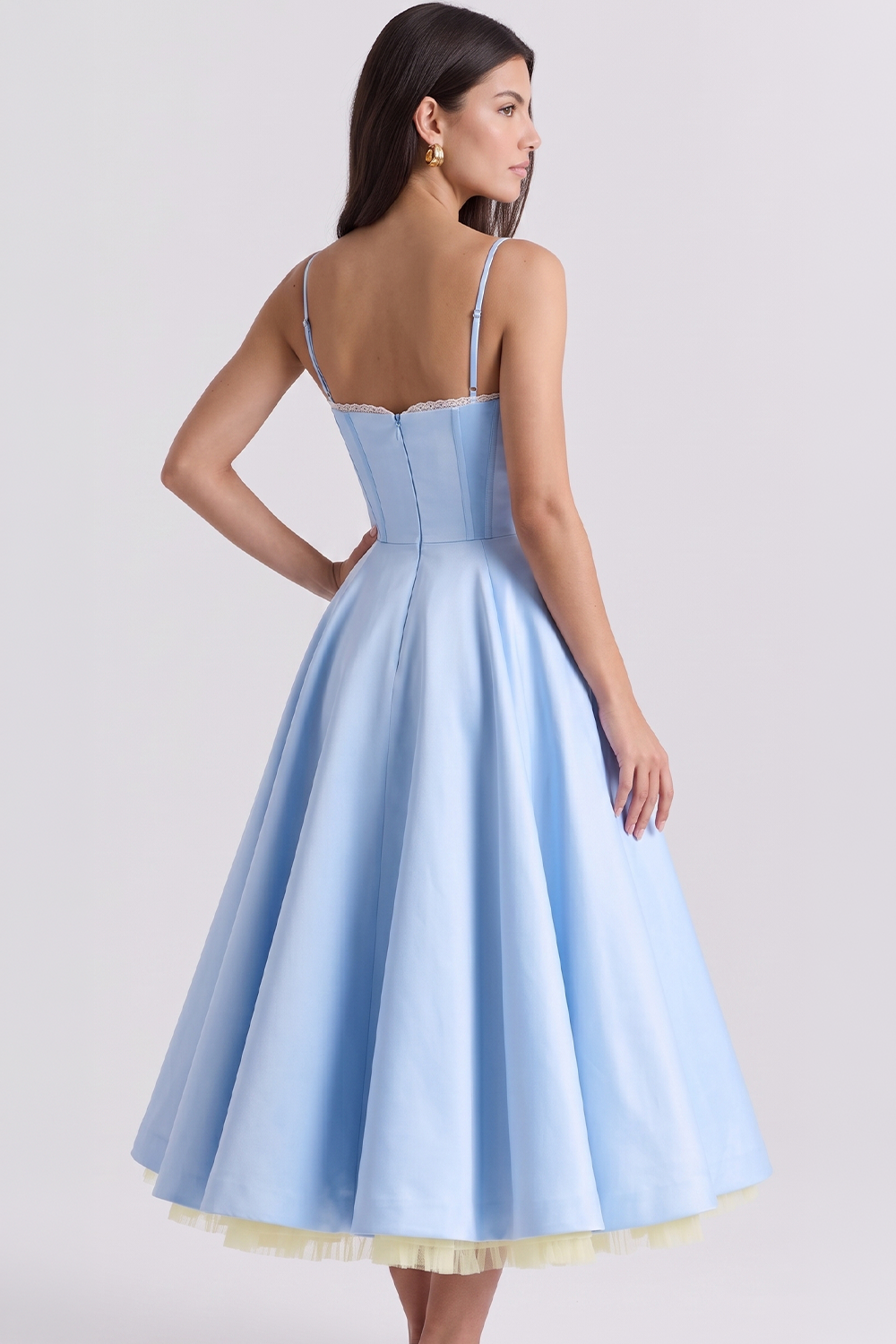 Cloe Midi Dress – Double-Layer Design