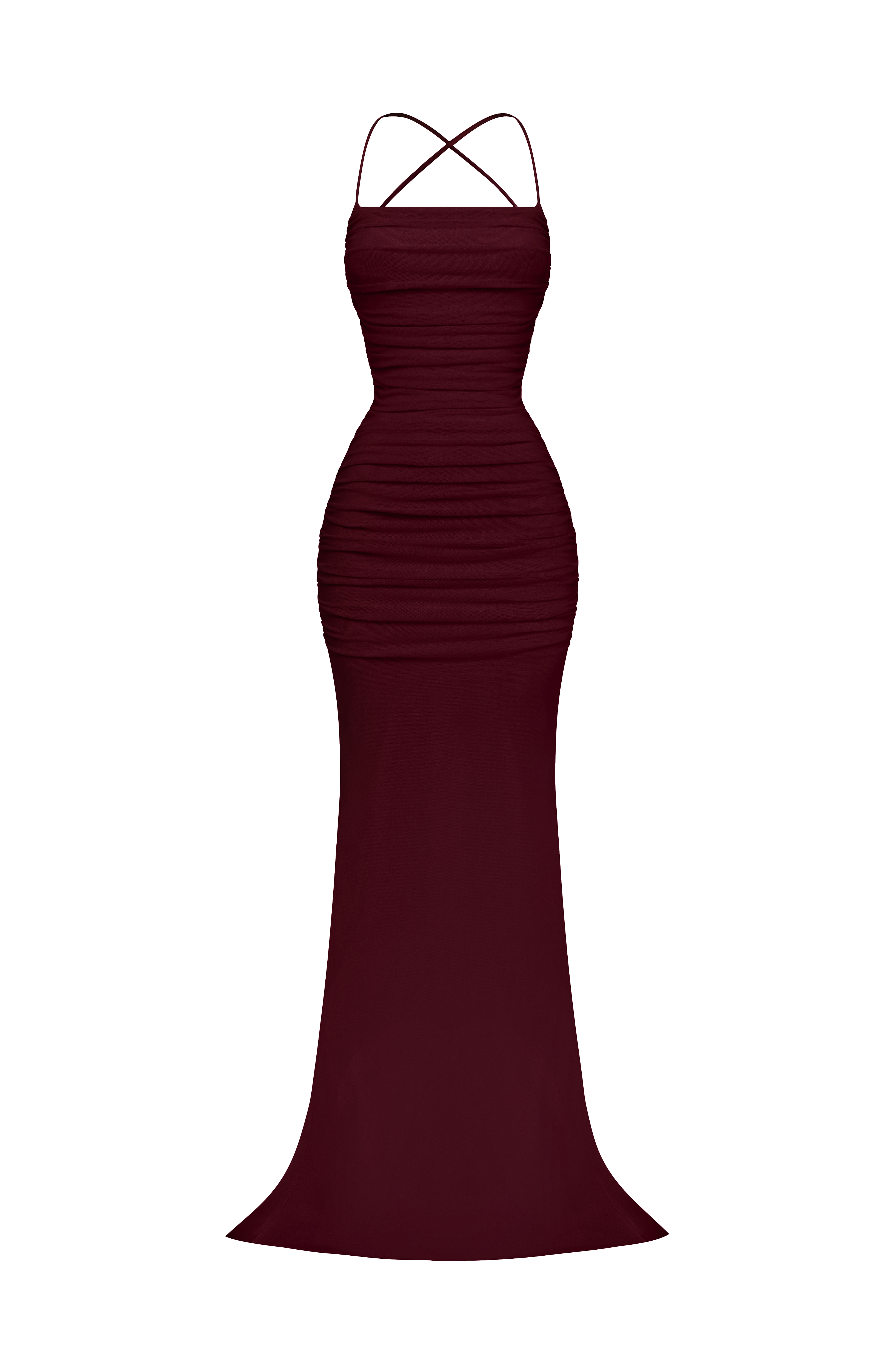 Zaria Gown - Cherry Lacquer